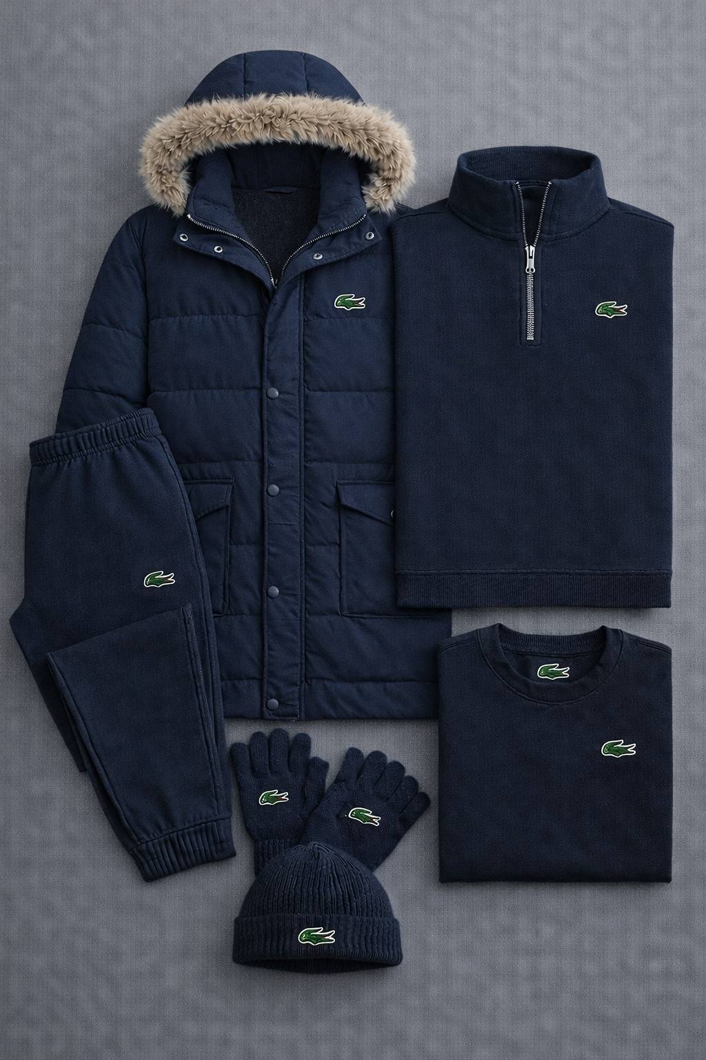 Winter Essential 5-Piece Set – Puffer Jacket & Fleece Collection