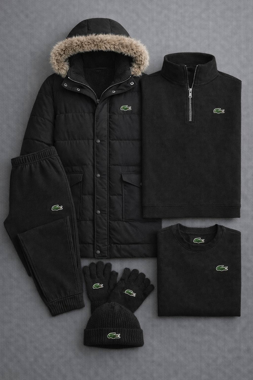 Winter Essential 5-Piece Set – Puffer Jacket & Fleece Collection